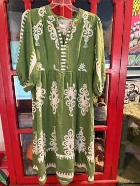Umgee Printed Notched Midi, size medium